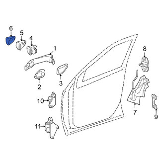 Mercedes-Benz OE - Front Left Exterior Door Handle Cover