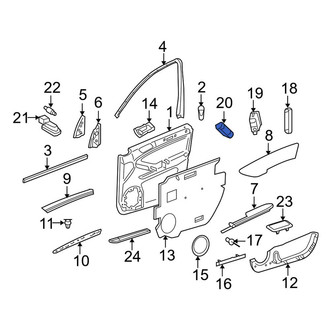 Mercedes-Benz OE - Front Left Door Lock Switch