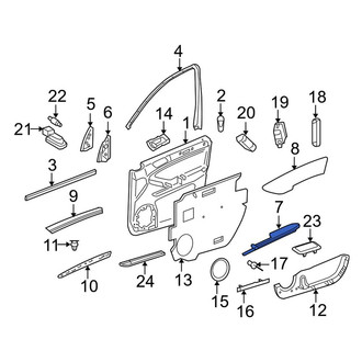 Mercedes-Benz OE - Rear Left Door Armrest