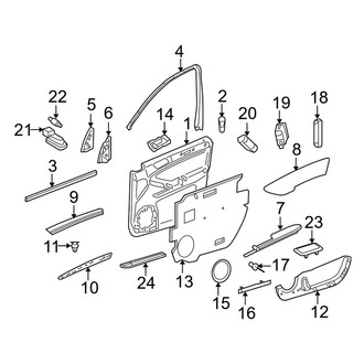 Mercedes-Benz OE - Front Door - Interior Trim (3.5L)