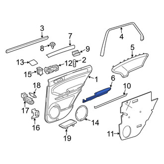 Mercedes-Benz OE - Rear Left Door Armrest