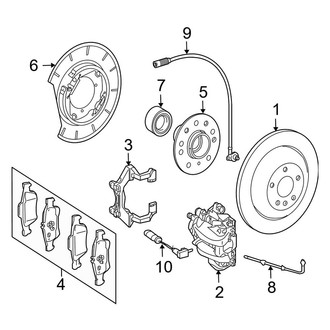 Mercedes-Benz OE - Rear Suspension - Brake Components (Hybrid 4Matic)