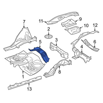 Mercedes-Benz OE - Rear Floor Pan Crossmember