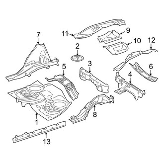 Mercedes-Benz OE - Rear Body & Floor - Exterior Trim (3.5L)