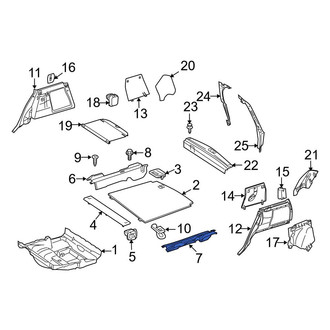 Mercedes-Benz OE - Left Trunk Trim Panel Bracket