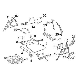 Mercedes-Benz OE - Rear Body & Floor - Interior Trim (3.5L)