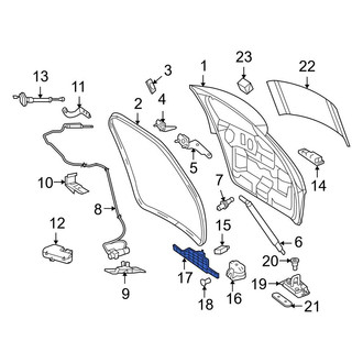 Mercedes-Benz OE - Rear Liftgate Latch Bracket