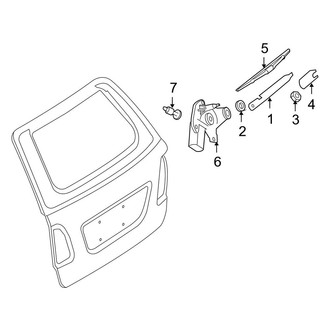 Mercedes-Benz OE - Lift Gate - Wiper & Washer Components (Hybrid 4Matic)
