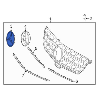 Mercedes-Benz OE - Front Grille Emblem