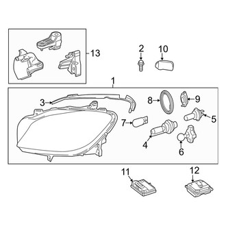 Mercedes-Benz OE - Front Lamps - Headlamp Components