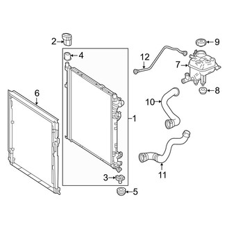 Mercedes-Benz OE - Cooling - Radiator & Components (2.1L)