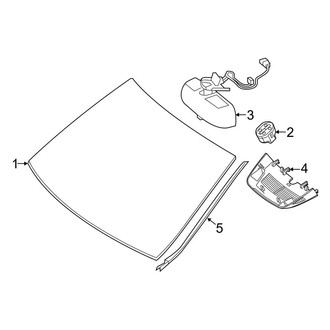 Mercedes-Benz OE - Windshield - Glass