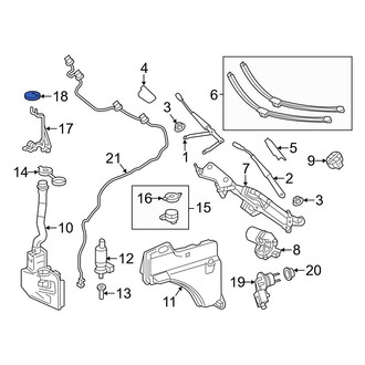 Mercedes-Benz OE - Windshield Washer Nozzle Cover