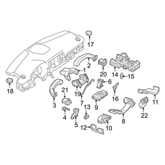 Mercedes-Benz OE - Instrument Panel - Ducts (HVAC System)