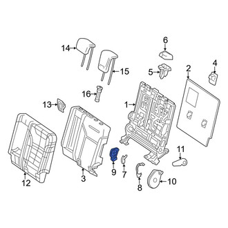 Mercedes-Benz OE - Rear Left Seat Back Cushion Cover