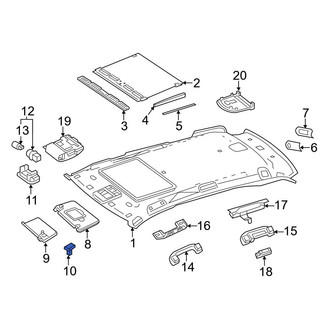 Mercedes-Benz OE - Sun Visor Support