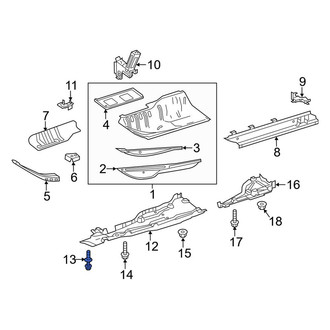 Mercedes-Benz OE - Front Floor Pan Splash Shield Rivet
