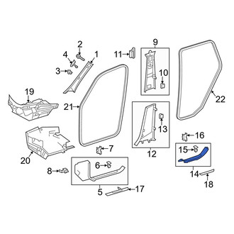 Mercedes-Benz OE - Rear Liftgate Trim Scuff Plate