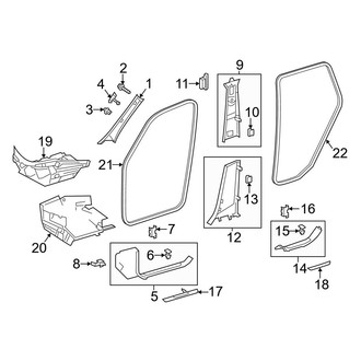 Mercedes-Benz OE - Pillars, Rocker & Floor - Interior Trim