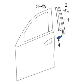 Mercedes-Benz OE - Front Right Door Reveal Molding Cap