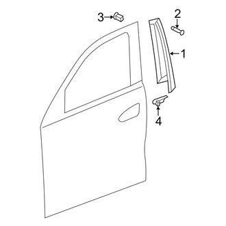Mercedes-Benz OE - Front Door - Exterior Trim
