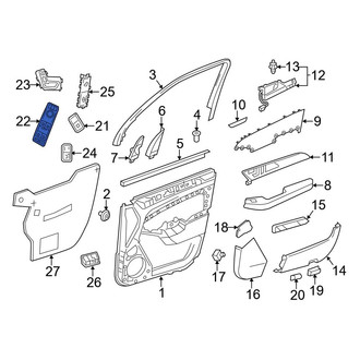 Mercedes-Benz OE - Front Left Door Window Lock-Out Switch