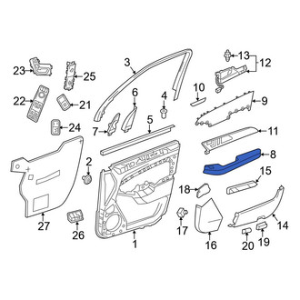 Mercedes-Benz OE - Rear Left Door Armrest
