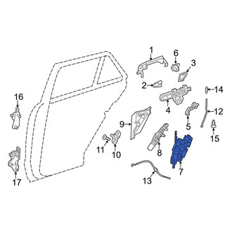 Mercedes-Benz OE - Rear Left Door Latch Assembly