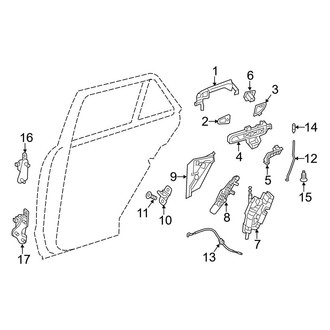 Mercedes-Benz OE - Rear Door - Lock & Hardware