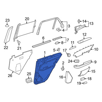 Mercedes-Benz OE - Front Left Inner Door Interior Trim Panel