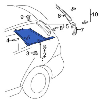 Mercedes-Benz OE - Rear Left Interior Quarter Panel Trim Panel