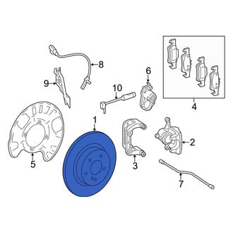 Mercedes-Benz OE - Rear Disc Brake Rotor