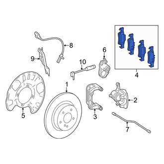 Mercedes-Benz OE - Rear Disc Brake Pad Set