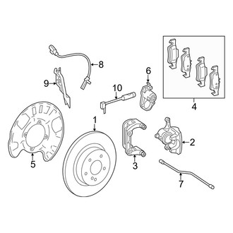 Mercedes-Benz OE - Rear Suspension - Brake Components