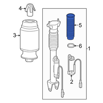 Mercedes-Benz OE - Rear Suspension Shock Absorber Bellows