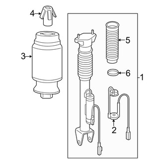 Mercedes-Benz OE - Rear Suspension - Shocks & Components (With Air Suspension)