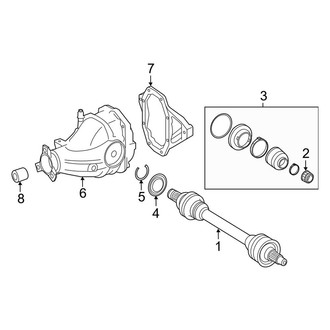 Mercedes-Benz OE - Rear Suspension - Axle Housing