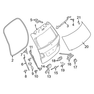 Mercedes-Benz OE - Lift Gate - Gate & Hardware