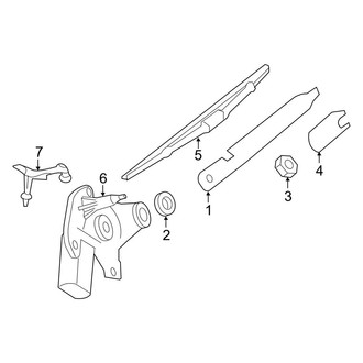 Mercedes-Benz OE - Lift Gate - Wiper & Washer Components