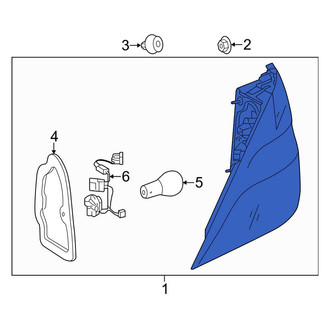 Mercedes-Benz OE - Rear Left Tail Light Assembly