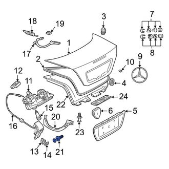 Mercedes-Benz OE - Cowl Water Deflector Clip