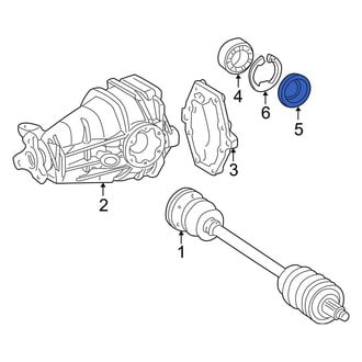 Mercedes-Benz OE - Rear Drive Axle Shaft Seal