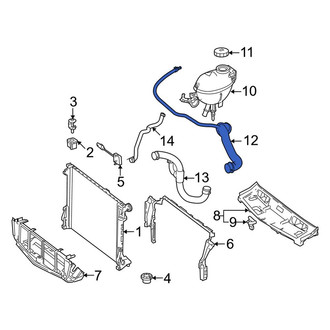 Mercedes-Benz OE - Upper Radiator Coolant Hose