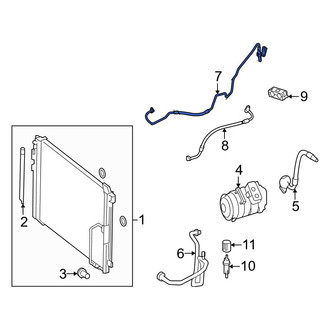 Mercedes-Benz OE - A/C Refrigerant Discharge Hose