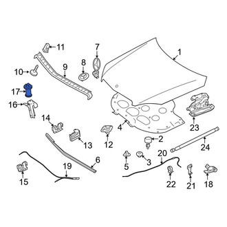 Mercedes-Benz OE - Front Hood Pop Up Spring