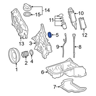 Mercedes-Benz OE - Rear Engine Crankshaft Seal