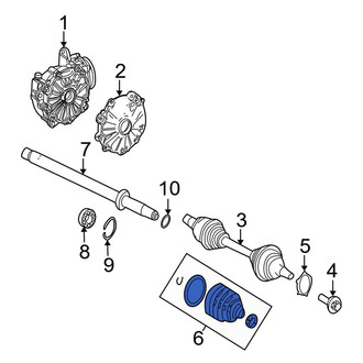 Mercedes-Benz OE - Rear Outer CV Joint Boot Kit