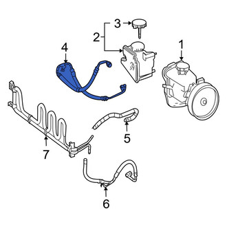 Mercedes-Benz OE - Power Steering Pressure Hose