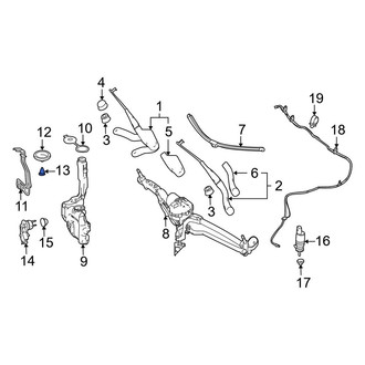 Mercedes-Benz OE - Windshield Washer Nozzle Cover