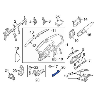 Mercedes-Benz OE - Upper Instrument Panel Air Bag